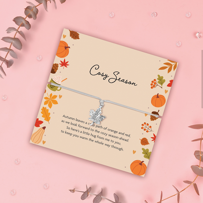 Cosy Season Bracelet | Personalised Autumn care package for Her