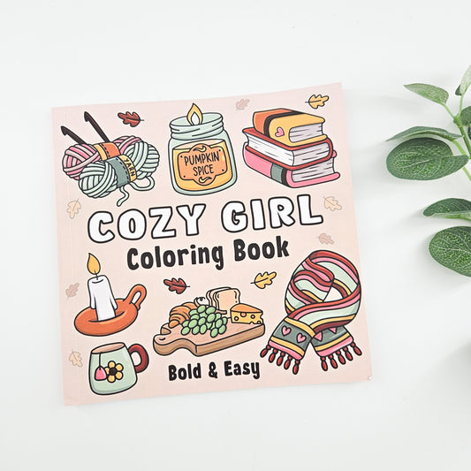 Cozy Girl Coloring Book | Build Your Own Relaxation Gifts for her 