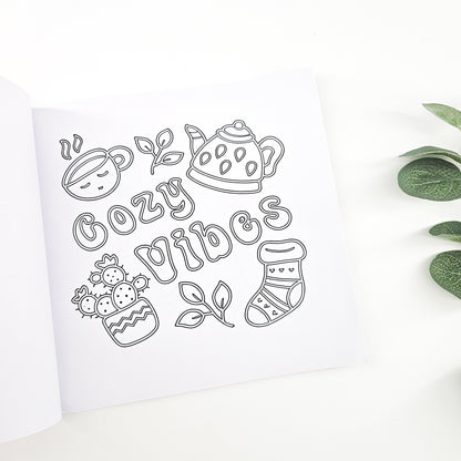 Cozy Girl Coloring Book | Build Your Own stress relief Gifts for her 