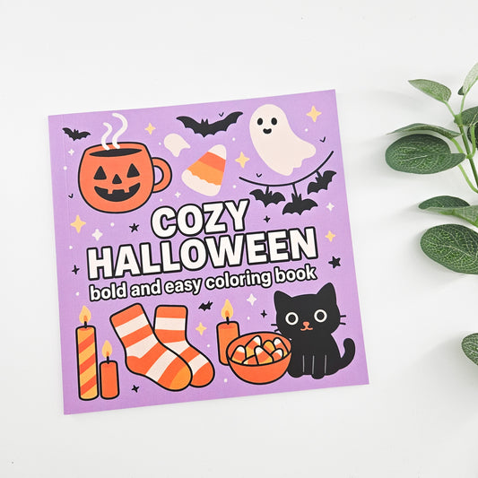Cozy Halloween Coloring Book | Build Your Own Boo Box for her 