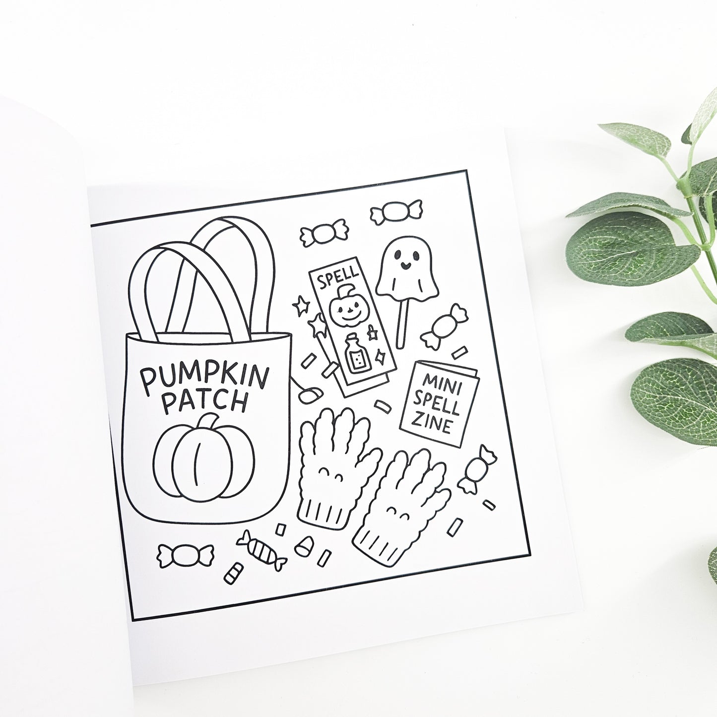 Cozy Halloween Coloring Book | Build Your Own Halloween care package for friends 