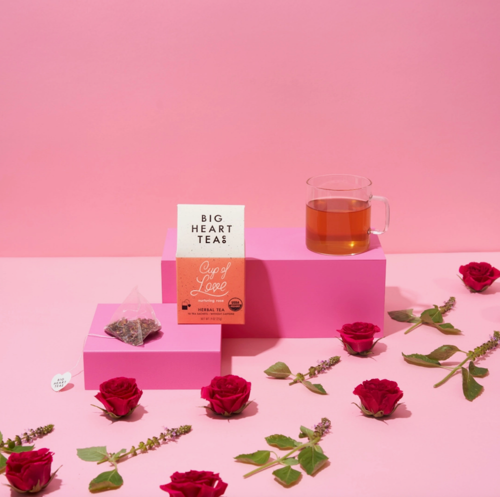 Cup of Love Rose Herbal Tea | Build Your Own Care Package Uk