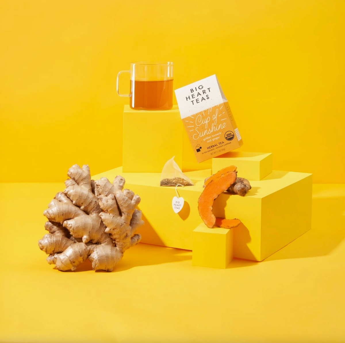 Cup of Sunshine Turmeric & Ginger Tea | Build Your Own Care Package Uk