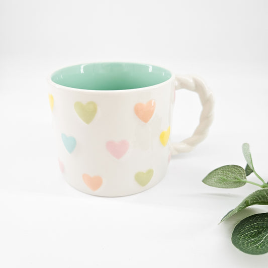 Cute Pastel Heart Mug | Build Your Own Care Package For Her