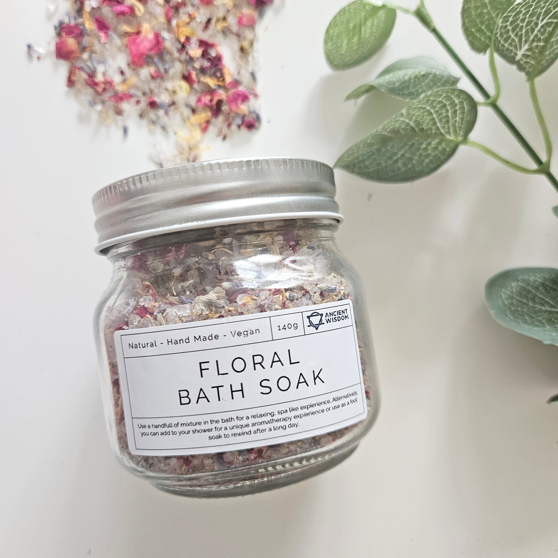 Floral Bath soak | Personalised Health & Wellness Gifts For Her