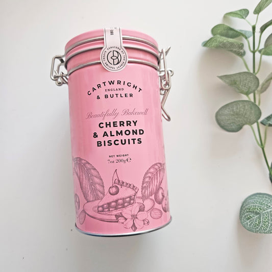 Gifts for Get well Wishes  Cherry & Almond Biscuits in Tin