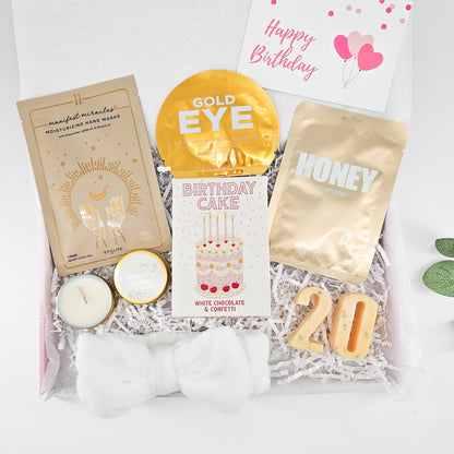 Golden Twenty Box | 20th Birthday Pamper Gift Set & Luxury Self Care