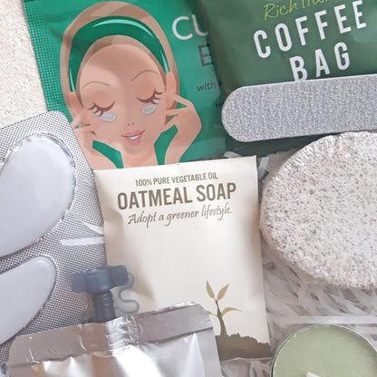 Green Serenity Pamper Box | Luxury pamper set for female friends