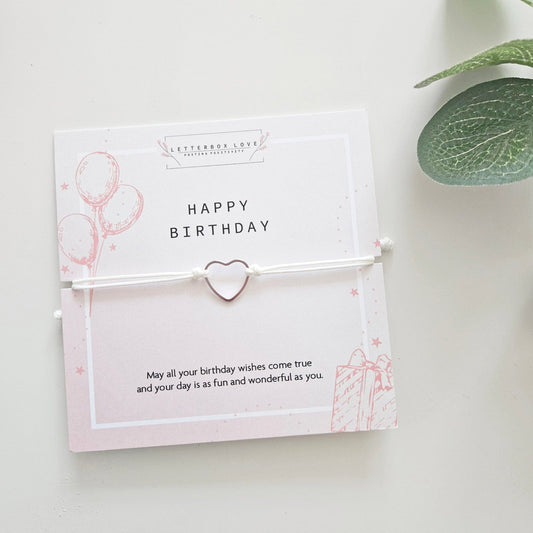 Happy Birthday Bracelet | Personalised Birthday Hampers for Her