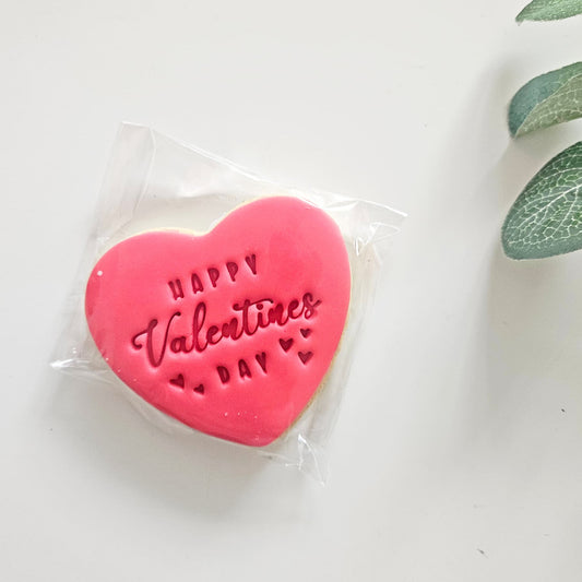 Happy Valentines Day Iced Biscuit | Build Your Own Treat Box for her