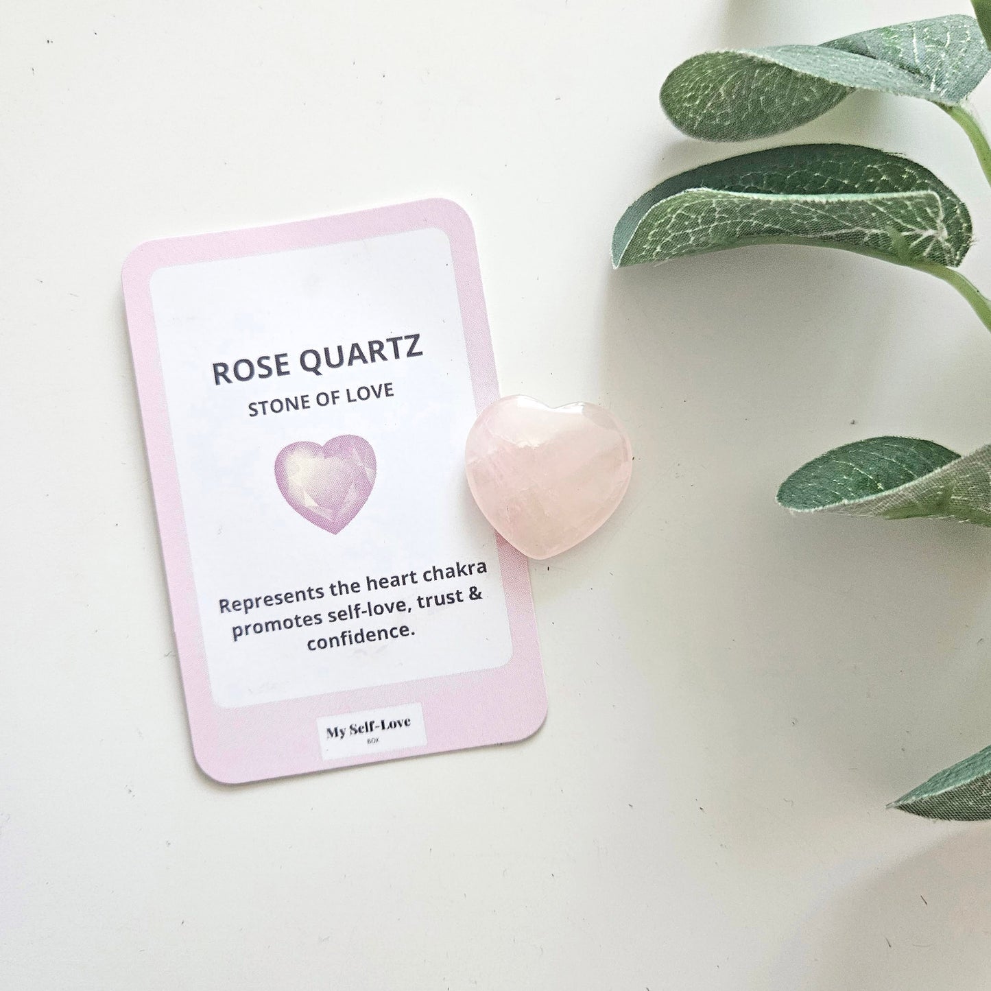 Heart Rose Quartz Crystal | Build Your Own Self-Love & Healing Gift Uk