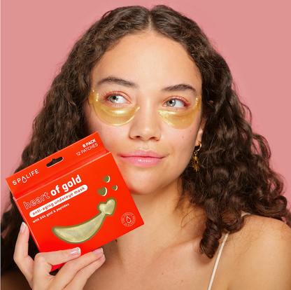 Heart of Gold Anti-Aging Under eye Mask | Personalised Pamper hamper gifts for her