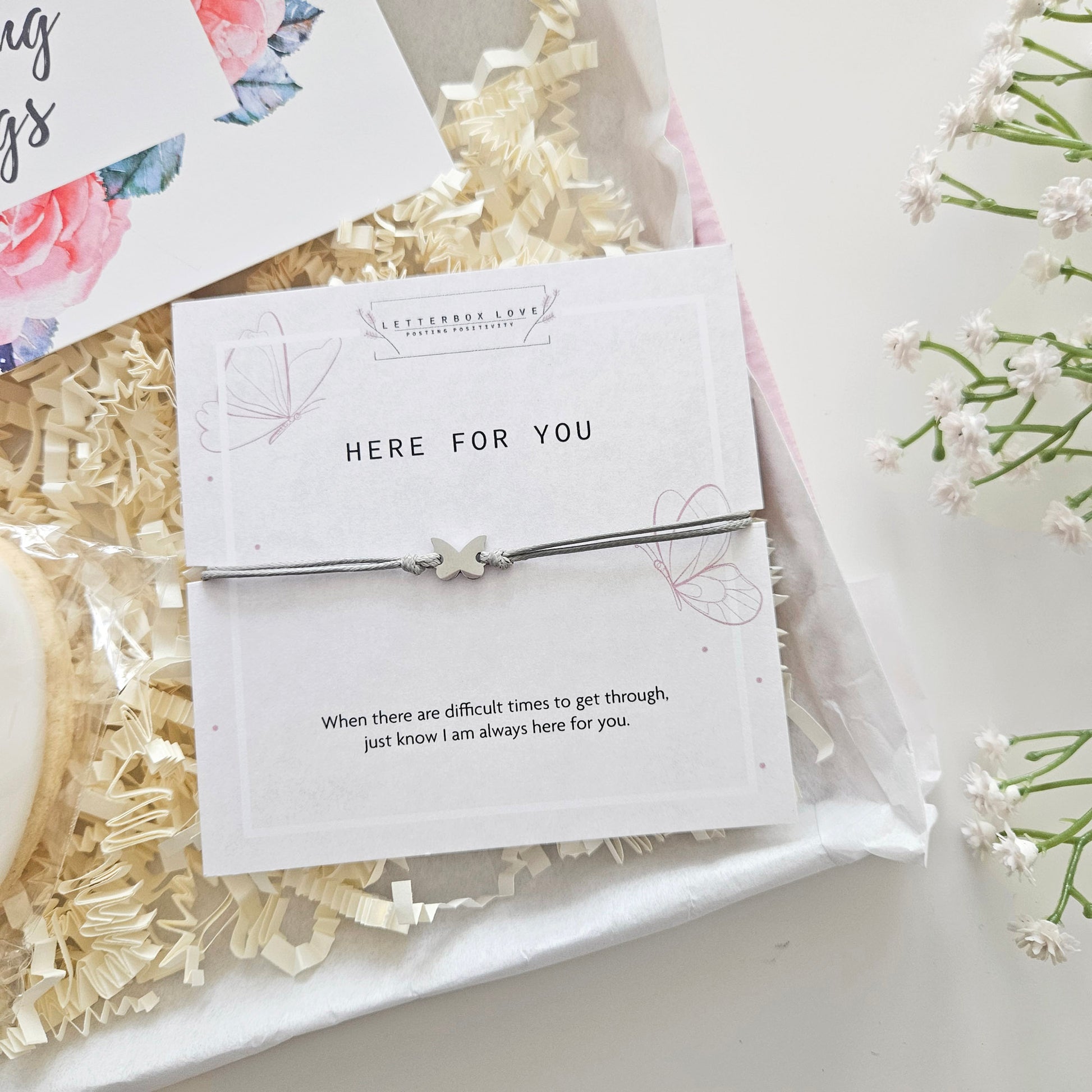 Here for You |  Sympathy Mini Letterbox Gifts Next Day Delivery
