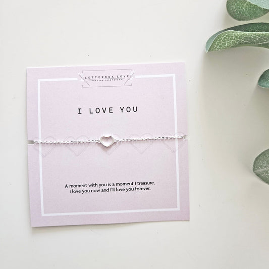 I Love You Bracelet | Personalise Your Own I Love You Gift Box