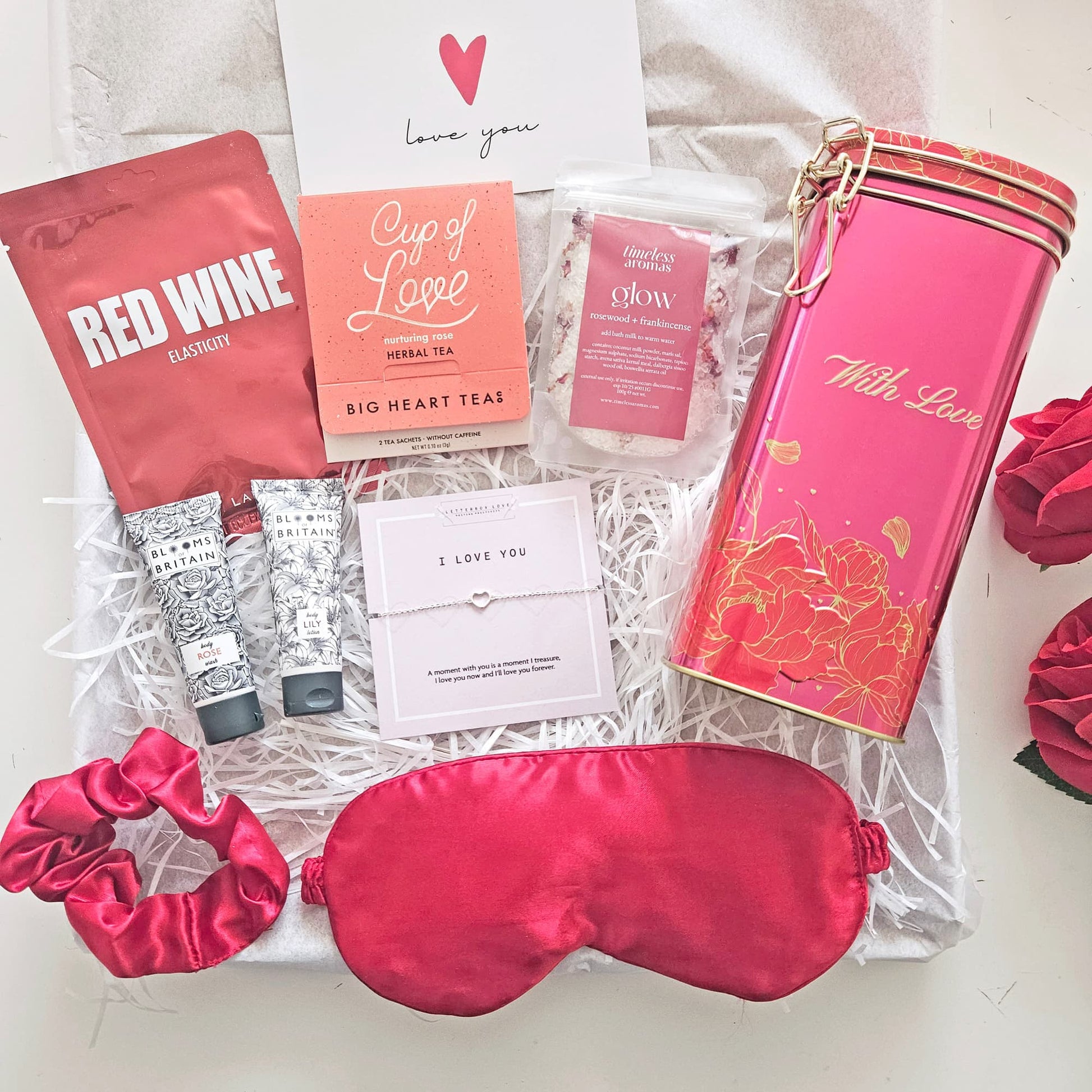 I love you care package for wife luxury pamper hamper gift sets for her