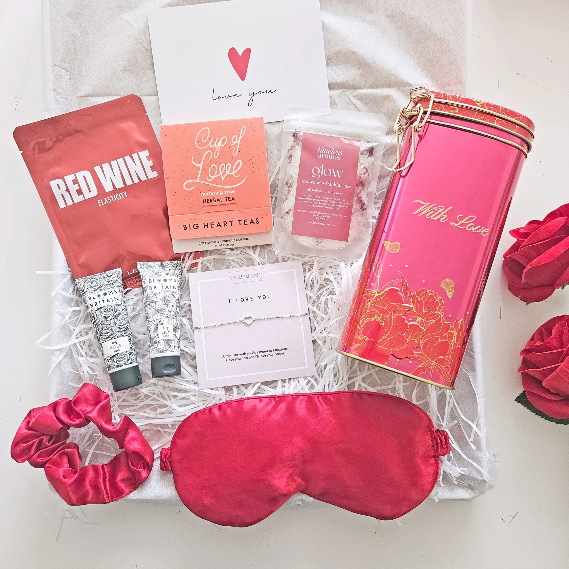 I love you pamper gifts pamper box for girlfriend