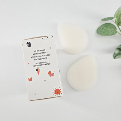 Konjac Baby Sponge Set - Gentle Baby Bath Gift | Build Your Own Gift Set Uk