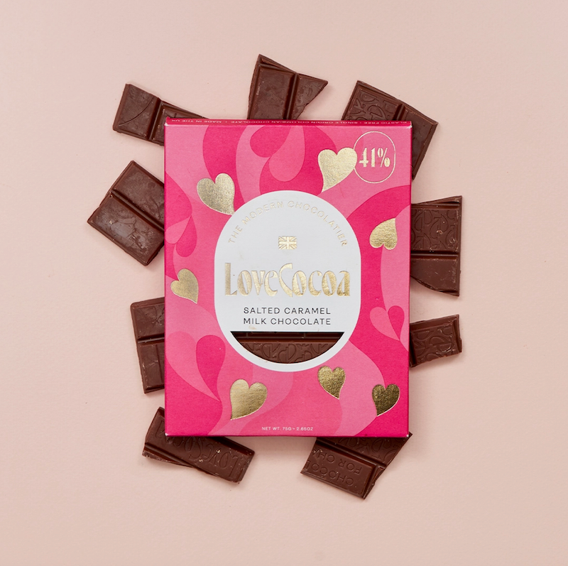 Love Cocoa Salted Caramel Milk Chocolate | Build Your Own Gift Box Uk
