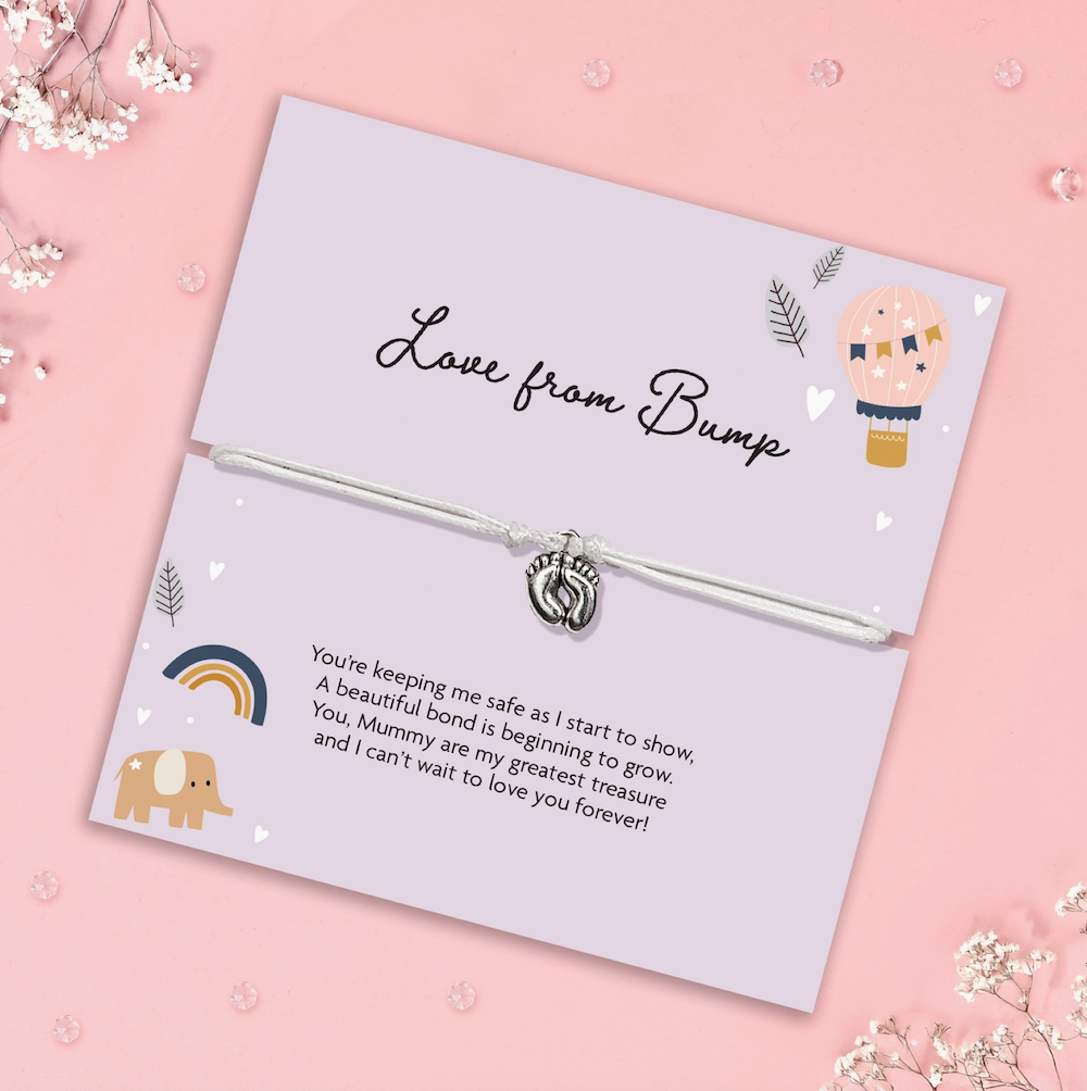 Love From Bump Bracelet | Mum to Be Gift | Build Your Own Mum To Be Gift Box Uk