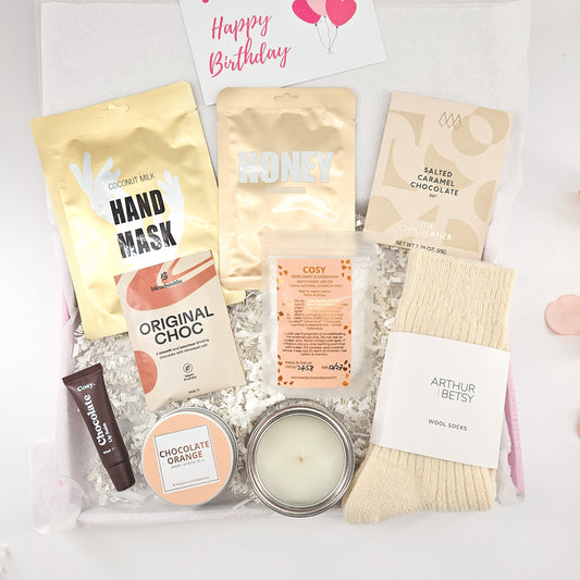 Luxury Cosy Gift Box for Her | Chocolate & Cream Box Uk