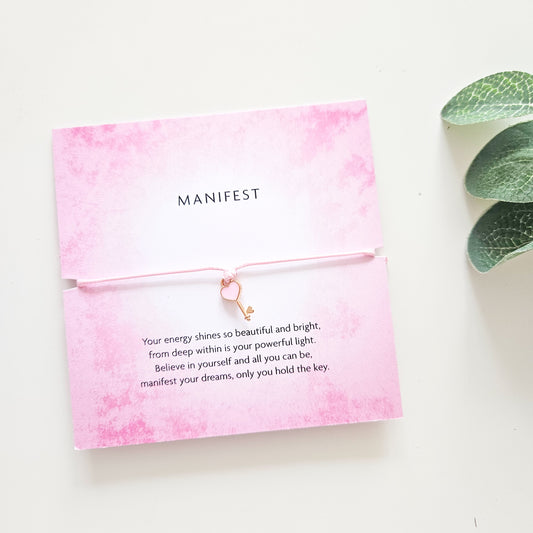 Manifest Key Charm Bracelet | Build Your Own Care Package For Friends