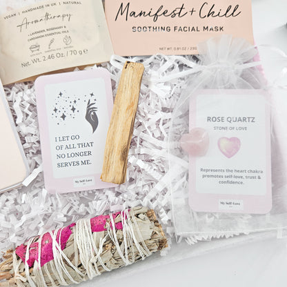 Mindful Manifestation Self Care Gift Box | Spiritual Wellness Gifts for her