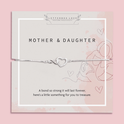 Mother and Daughter Infinity Bracelet | Build your Own mummy birthday gift