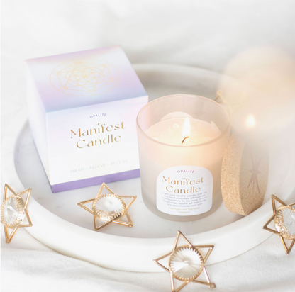 Opalite Manifest Candle | Build Your Own spiritual care package For Friends