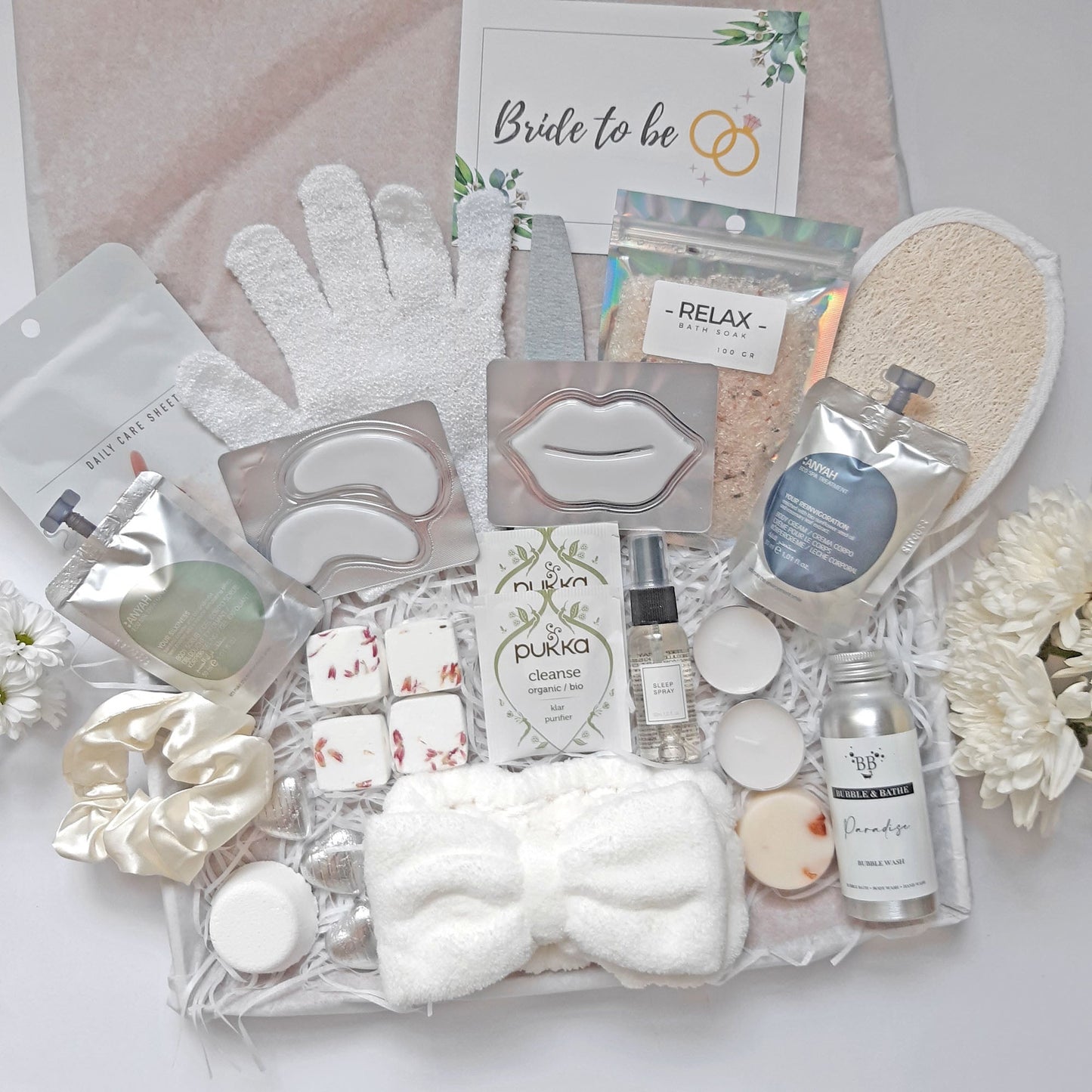 Pamper Presents for Bride To Be Bridal Spa and self care Gifts