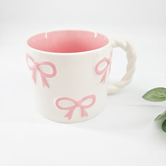 Pink Bow Mug | Build Your Own Care Package For Her