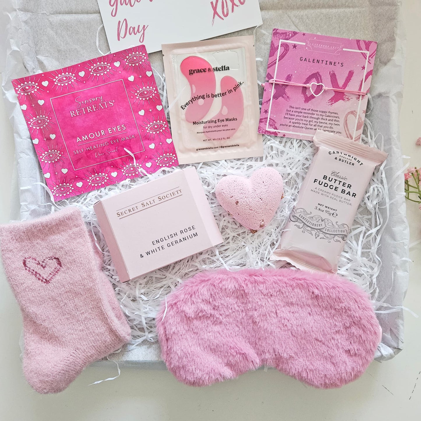 Pink Galentine's Day Box | Self care gifts for friends