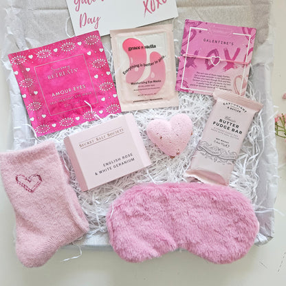 Pink Galentine's Day Box | Self care gifts for friends