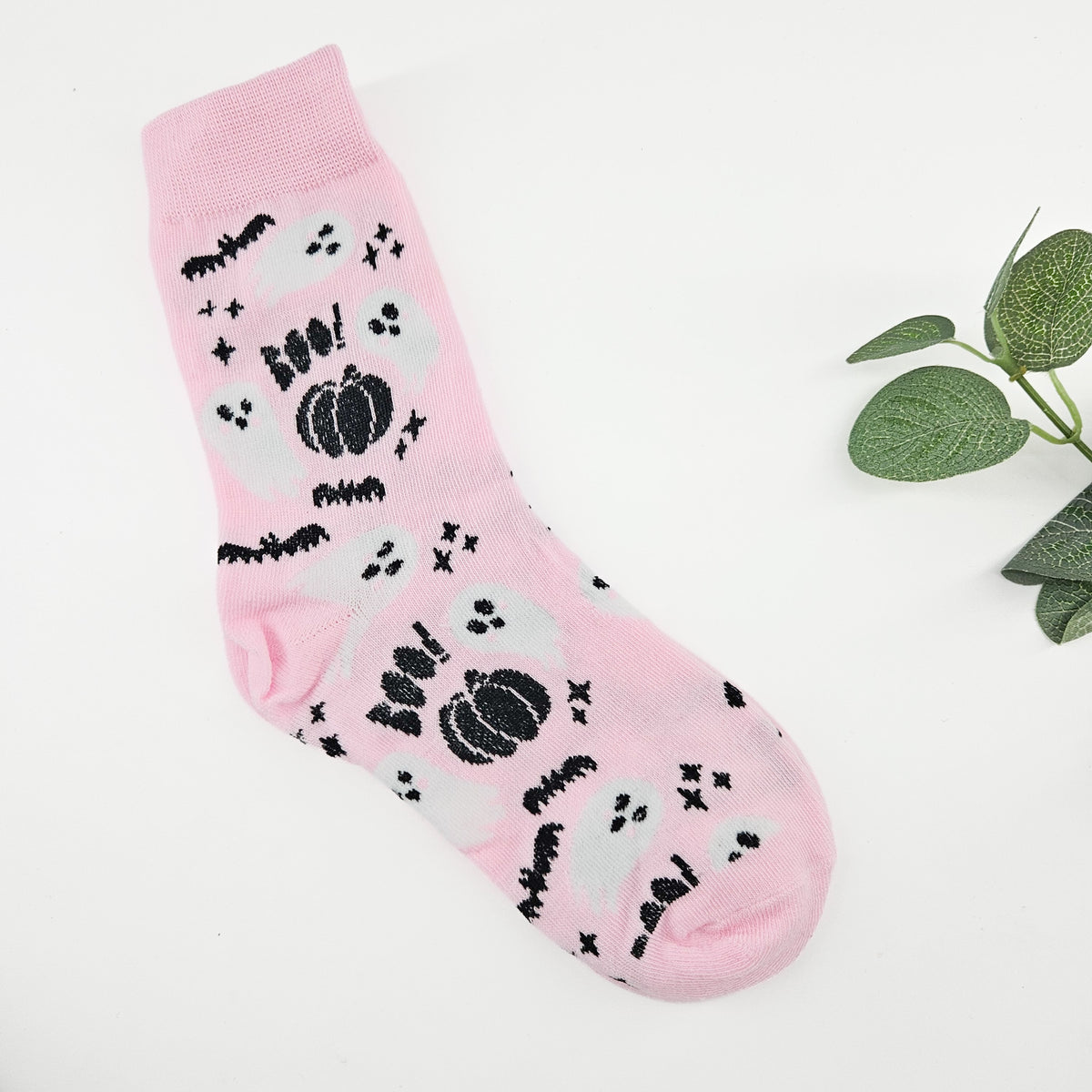 Pink Halloween Ghost Socks | Build Your Own Gift Box