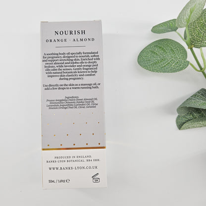 Pregnancy Body Oil – Orange & Almond Nourish | Create Your Own Mum to be pamper set