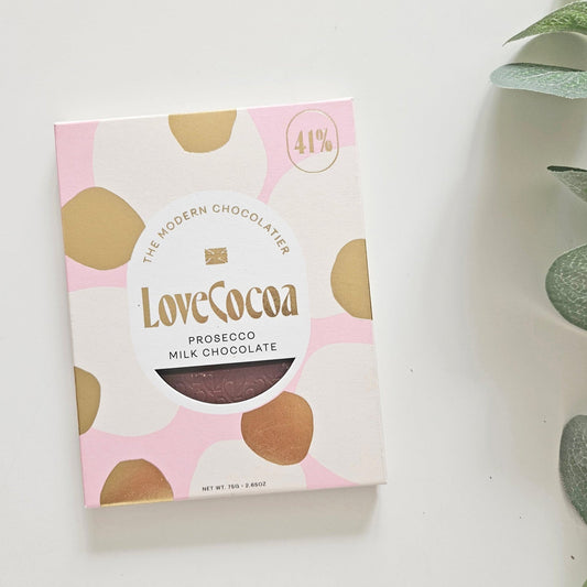 Prosecco Milk Choc Bar | Personalised Happy Birthday Chocolate Hamper