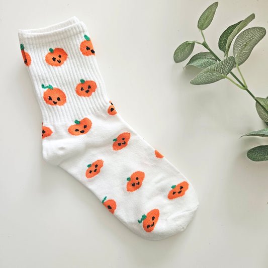 Pumpkin Print Socks | Build Your Own Halloween Boo Box for Her