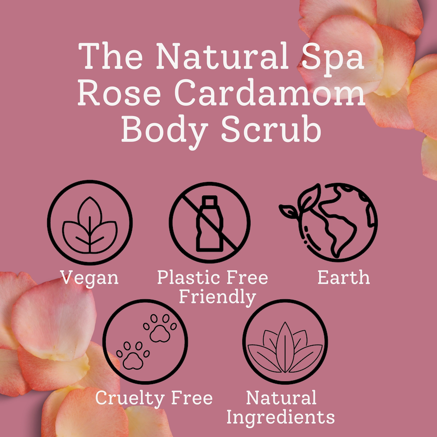Rose Cardamom Body Scrub | Build Your Own health and wellness gift for ladies