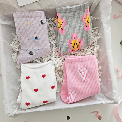 Set of socks self care hamper Get well soon present for her