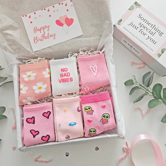 Socks in a box birthday gift boxes for girls birthday gifts by post