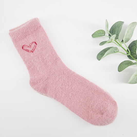 Soft Pink Heart Socks – Cosy Gift | Build Your Own Gift Box