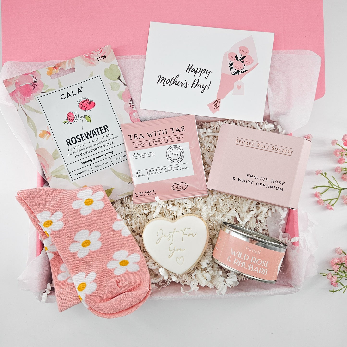 Soft Pink Moments Self-Care Gift Box | Relaxation Gifts