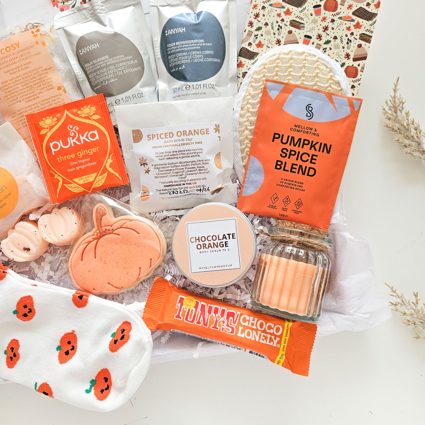 Spiced Pumpkin Luxury Pamper Hamper | Autumn care package For Her