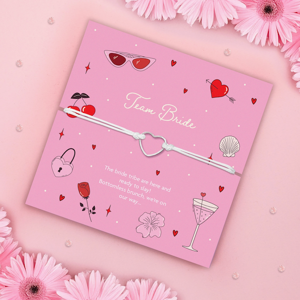 Team Bride Bracelet | bridal shower favours gift boxes