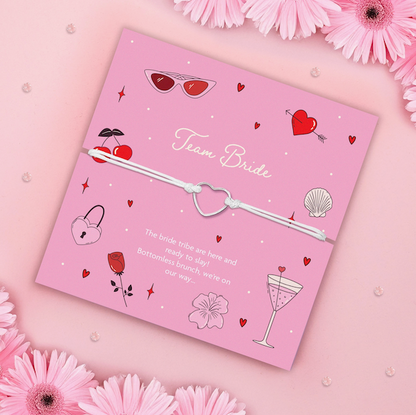 Team Bride Bracelet | bridal shower favours gift boxes