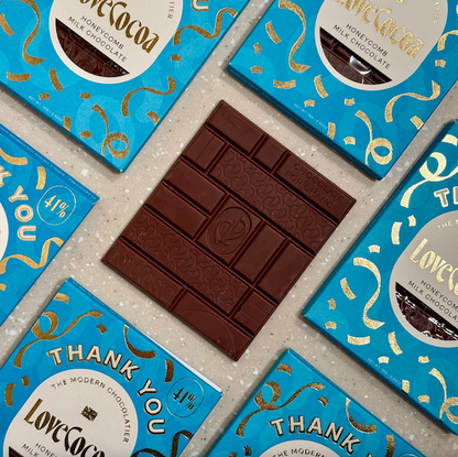 Thank You Honeycomb Milk Chocolate Bar | Build Your Own Gift Box Uk