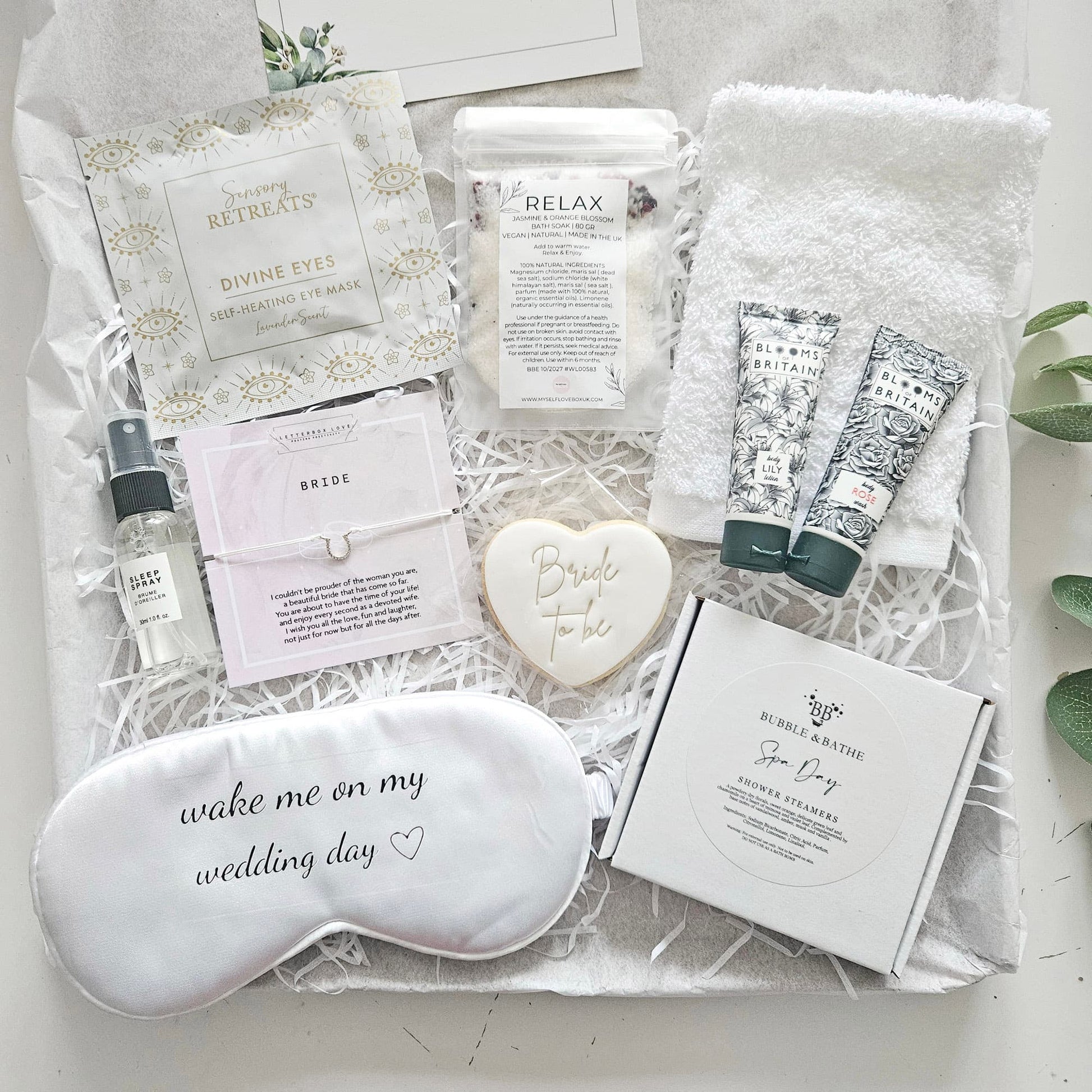 Thoughtful bride to be self care gifts mother to bride pamper gift by post