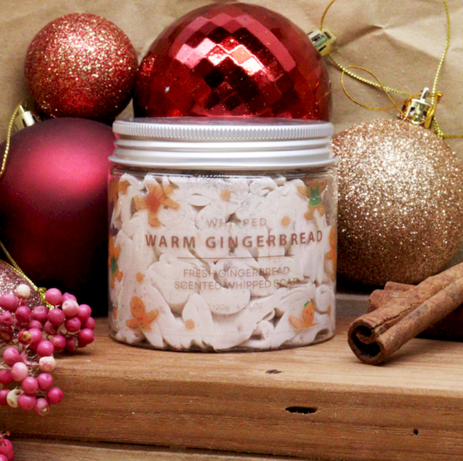 Warm Gingerbread Whipped Soap | Festive self care Gift
