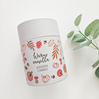 Warm Vanilla Scented Candle | Build Your Own Autumn Pamper Hamper