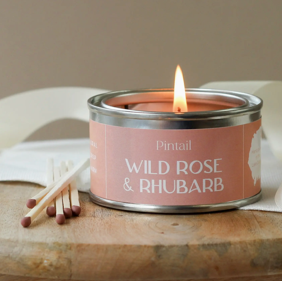 Wild Rose & Rhubarb Candle – Relaxation Gift | Build Your Own Gift set