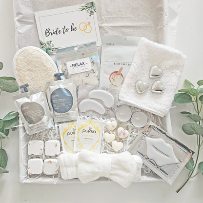 bride to be self care hamper